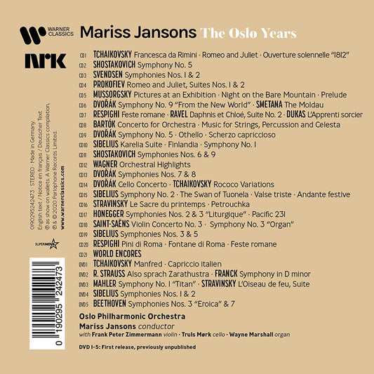 MARISS JANSONS - THE OSLO YEARS (26 CDS + 5 DVDS)