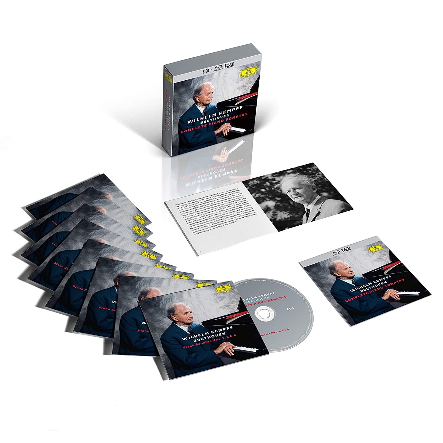 Beethoven: Complete Piano Sonatas - Wilhelm Kempff (8 CDs + BluRay)