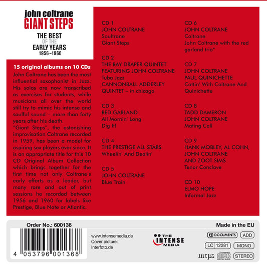 JOHN COLTRANE: GIANT STEPS - THE BEST OF THE EARLY YEARS (10 CDS)