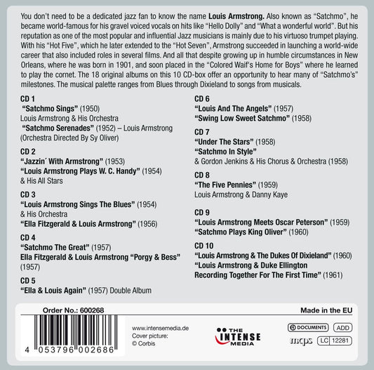 LOUIS ARMSTRONG: MILESTONES OF A JAZZ LEGEND (10 CDS)