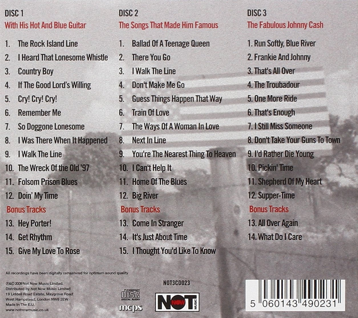 JOHNNY CASH: Story Teller (3 CDS)
