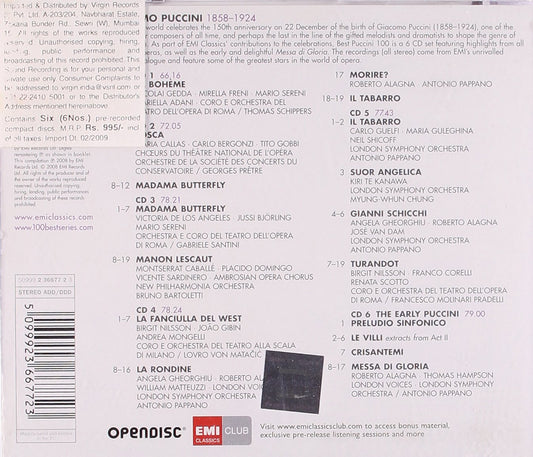 100 Best Puccini (6 CDs)