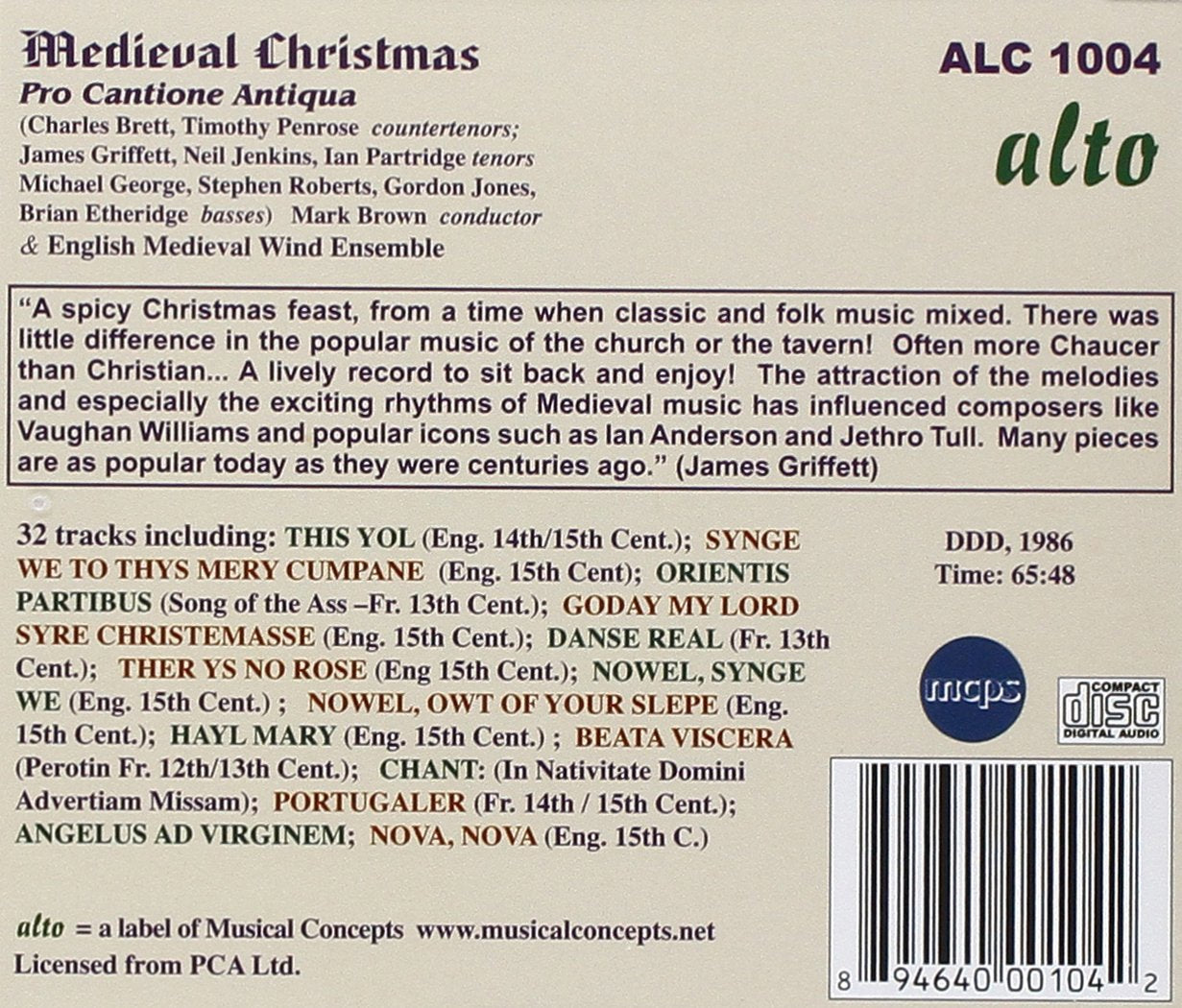 A MEDIEVAL CHRISTMAS - PRO CANTIONE ANTIQUA