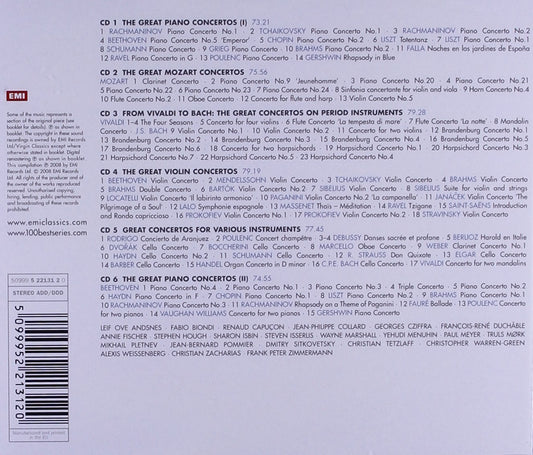 100 BEST CONCERTOS (6 CDS)