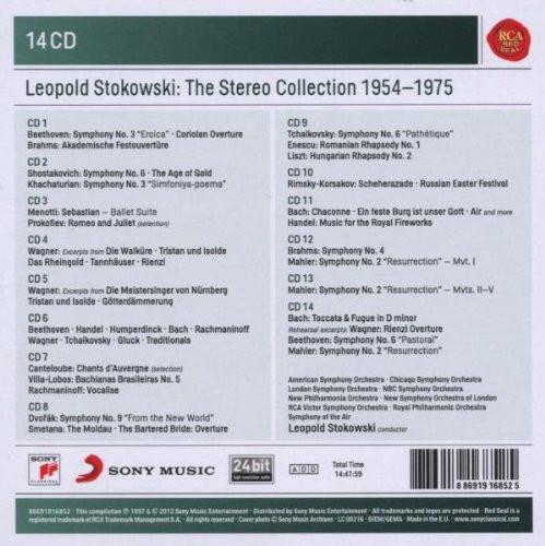 STOKOWSKI: THE STEREO COLLECTION 1954-1975 - Bach, Beethoven, Brahms, Handel, Shostakovich, Mahler, Wagner (14 CDs)