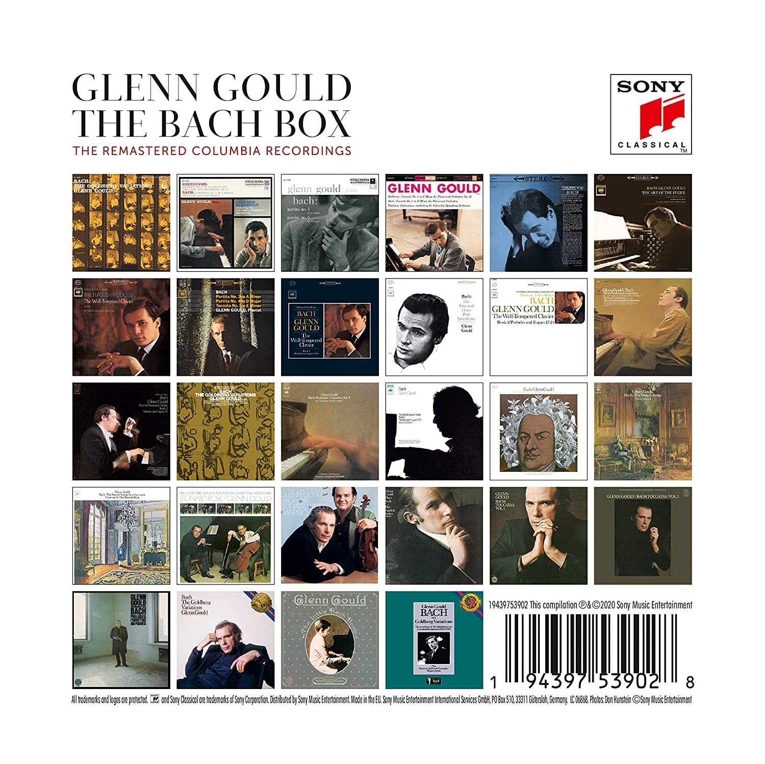 GLENN GOULD: THE BACH BOX - The Remastered Columbia Recordings (30