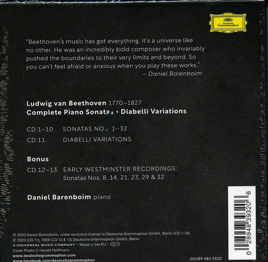 Beethoven: Complete Piano Sonatas And Diabelli Variations - Barenboim (13 CDs)