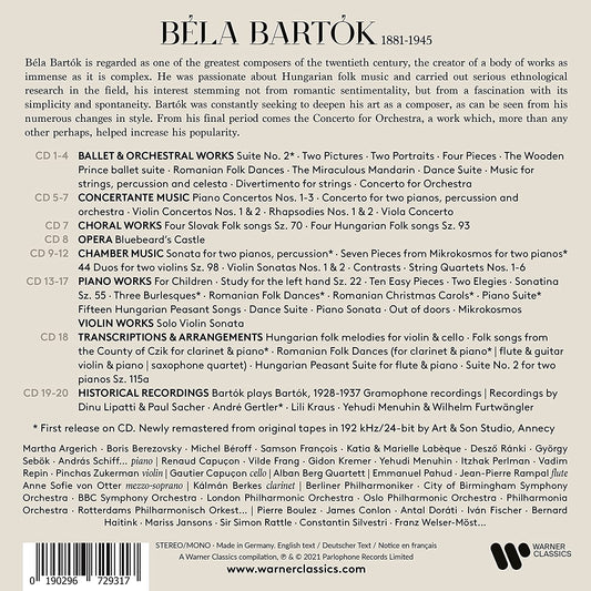 Bartok - The Hungarian Soul (20 CDs)