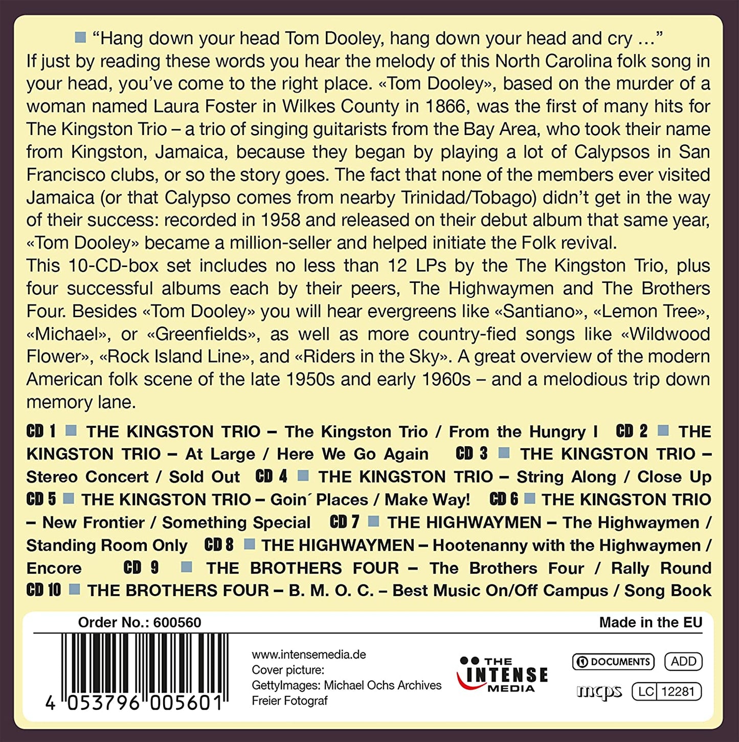 THE GREATEST AMERICAN FOLK GROUPS - MILESTONES OF LEGENDS (10 CDS)