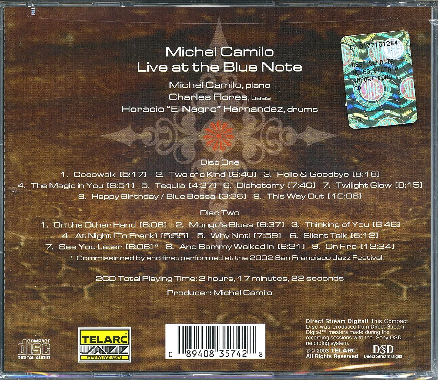 MICHEL CAMILO: LIVE AT THE BLUE NOTE (2 CDS)
