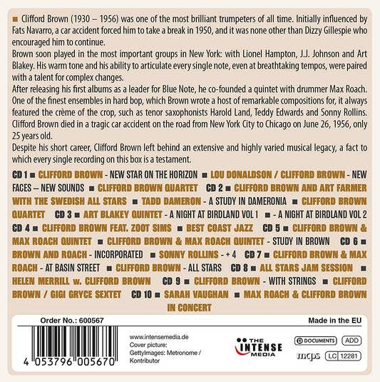 CLIFFORD BROWN: MILESTONES OF A JAZZ LEGEND (10 CDS)