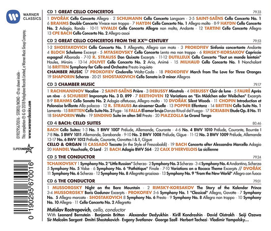 100 BEST ROSTROPOVICH (6 CDS)