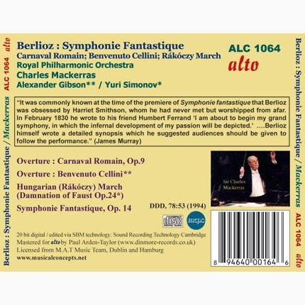 BERLIOZ: SYMPHONIE FANTASTIQUE; OVERTURES - MACKERRAS