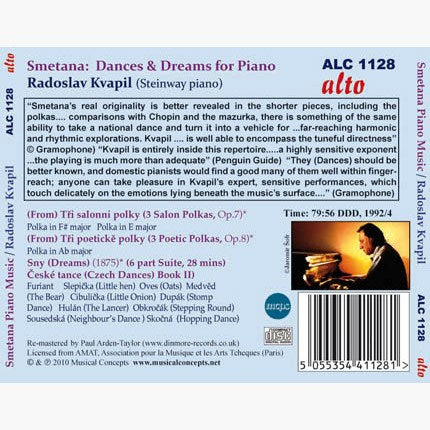 SMETANA: DANCES & DREAMS FOR PIANO - KVAPIL
