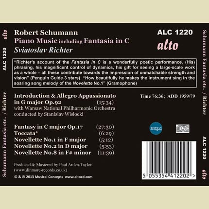 SCHUMANN: PIANO MUSIC - RICHTER