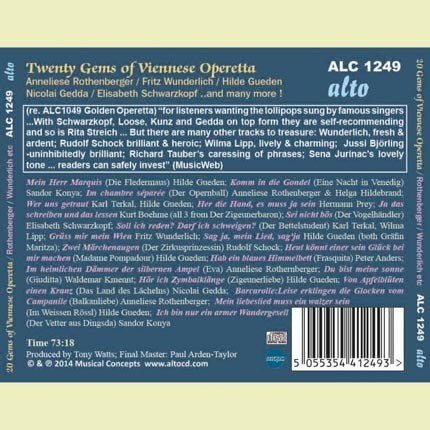 TWENTY GEMS OF VIENNESE OPERETTA