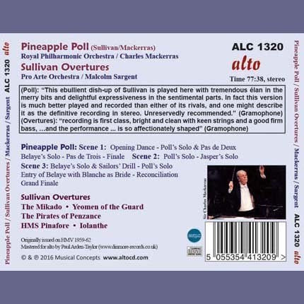 SULLIVAN: PINEAPPLE POLL (BALLET); OVERTURES - MACKERRAS