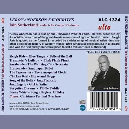 BLUE TANGO - VERY BEST OF LEROY ANDERSON