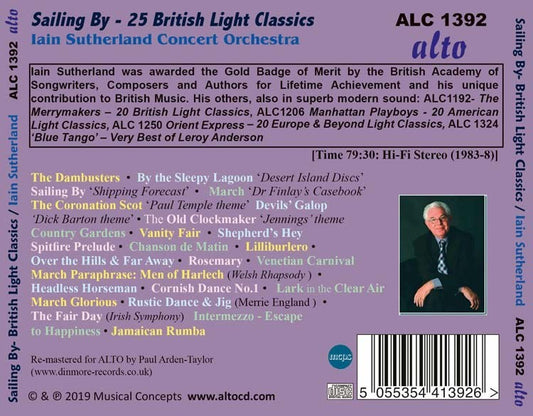 SAILING BY: 25 BRITISH LIGHT CLASSICS - IAIN SUTHERLAND CONCERT ORCHESTRA