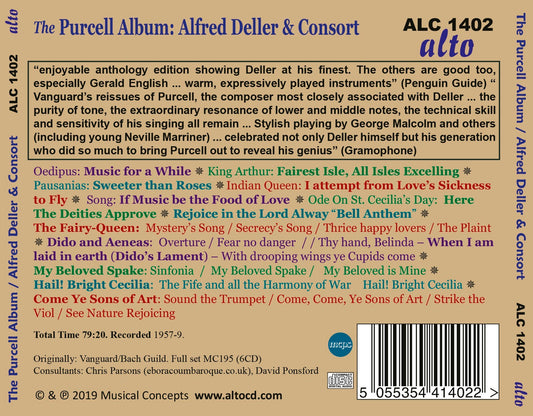 ALFRED DELLER & THE DELLER CONSORT: The Purcell Album