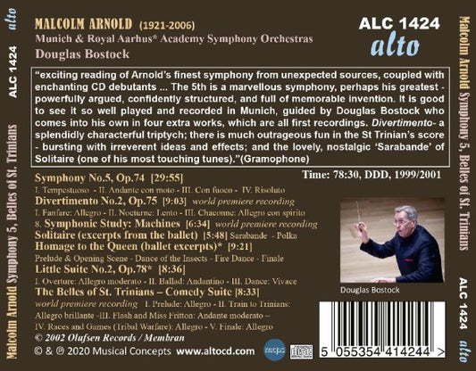 ARNOLD: Symphony No.5; Belles of St. Trinian’s, Divertimento No. 2, Machines - Bostock, Munich Philharmonic