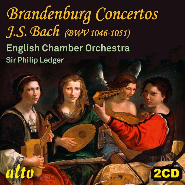 BACH: BRANDENBURG CONCERTOS BWV 1046-51 - LEDGER, ENGLISH CHAMBER ORCHESTRA (2 CDS)