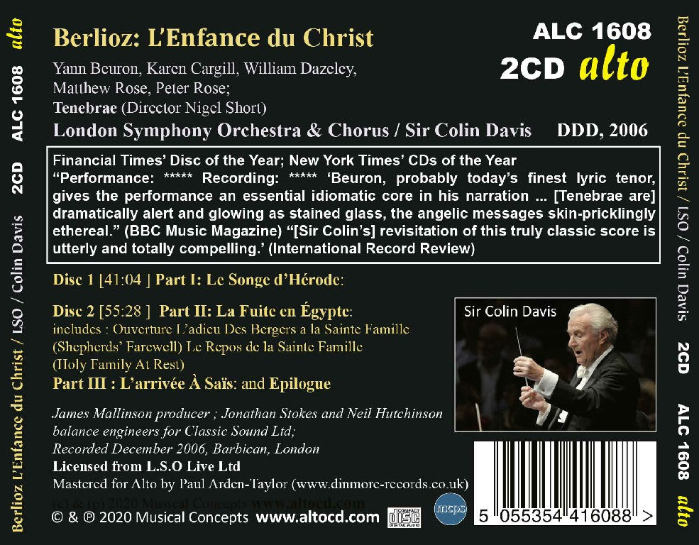 Berlioz: L’Enfance du Christ - Colin Davis, London Symphony (2 CDs)