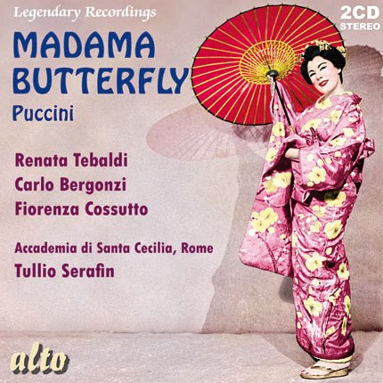 PUCCINI: MADAME BUTTERFLY (COMPLETE OPERA IN 2 ACTS) - TEBALDI, BERGONZI, SERAFIN (2 CDS)