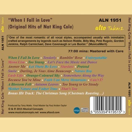 WHEN I FALL IN LOVE: ORIGINAL HITS OF NAT KING COLE