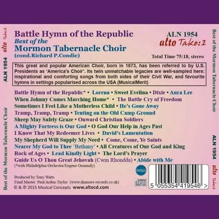 THE VERY BEST OF THE MORMON TABERNACLE CHOIR
