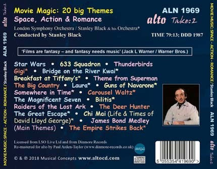 MOVIE MAGIC: 20 BIG THEMES - SPACE, ACTION & ROMANCE - STANLEY BLACK, LONDON SYMPHONY