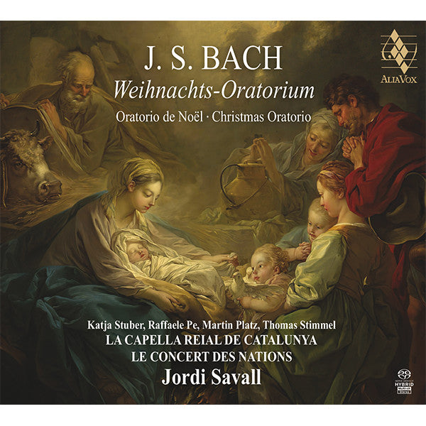 BACH: WEIHNACHTS-ORATORIUM (CHRISTMAS ORATORIO) - LE CONCERT DES NATIONS, SAVALL (2 HYBRID SACDS)