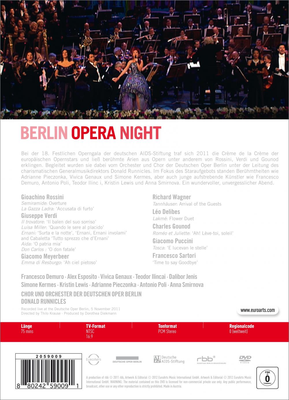 Berlin Opera Night - Genaux, Poli, Kermes, Runnicles, Deutsche Oper (DVD)