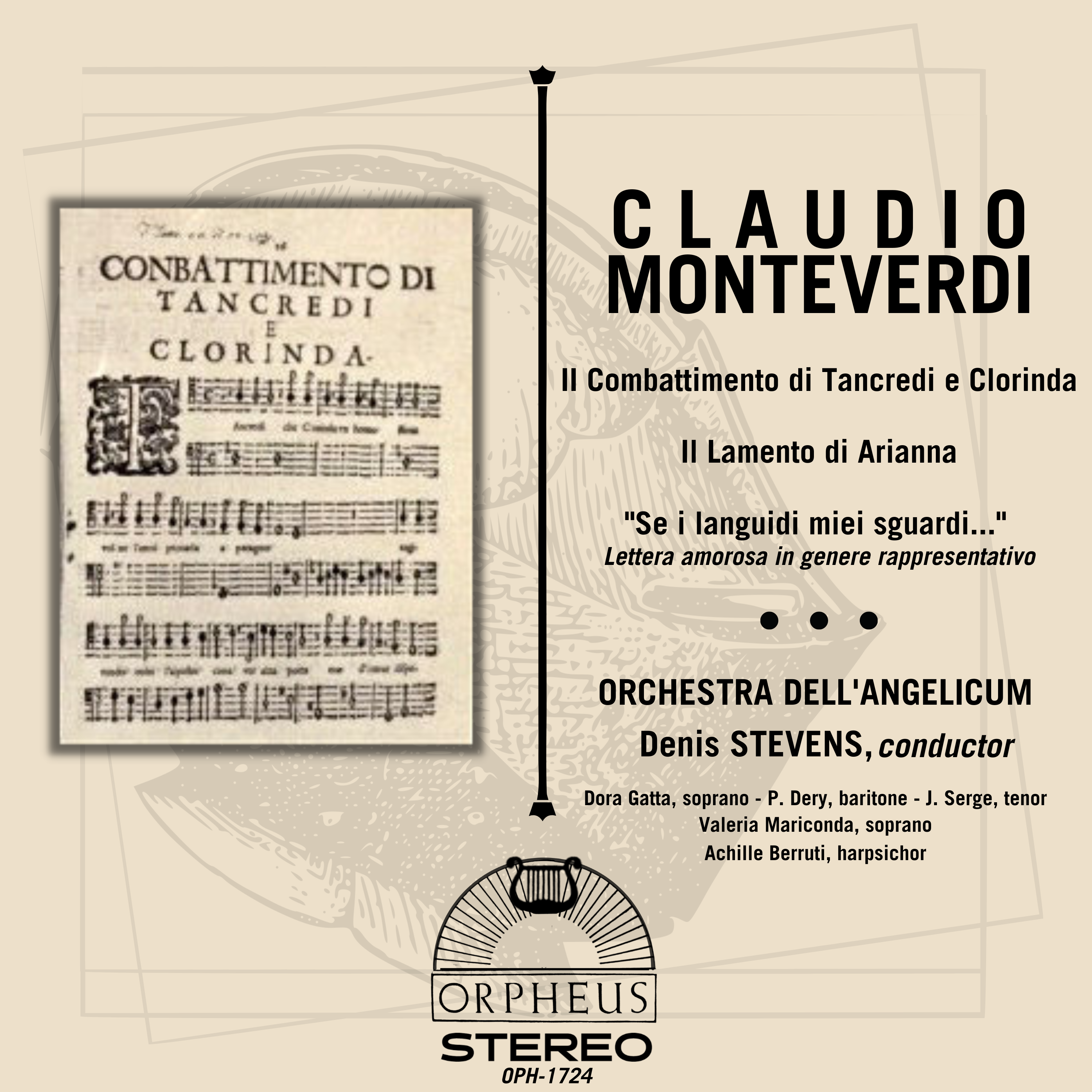 MONTEVERDI: ll Combattimento di Tancredi e Clorinda, SV 153; Lamento d