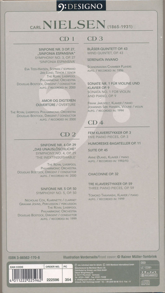 NIELSEN: Symphonies and Overtures (4 CDs)