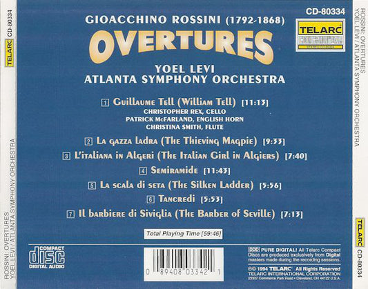 ROSSINI: OVERTURES - Yoel Levi, Atlanta Symphony Orchestra