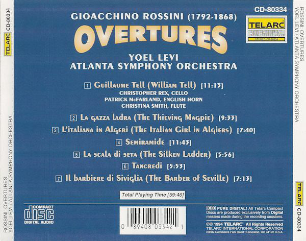 ROSSINI: OVERTURES - Yoel Levi, Atlanta Symphony Orchestra