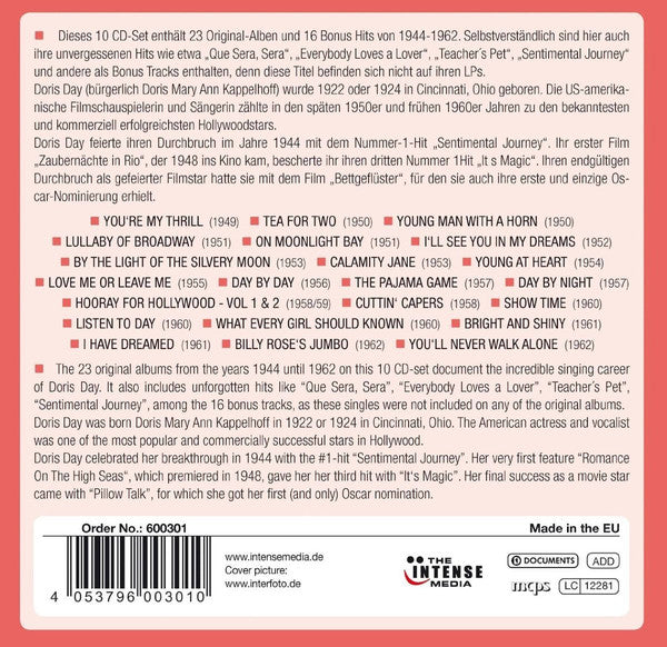 DORIS DAY: MILESTONES OF A LEGEND (10 CDS)