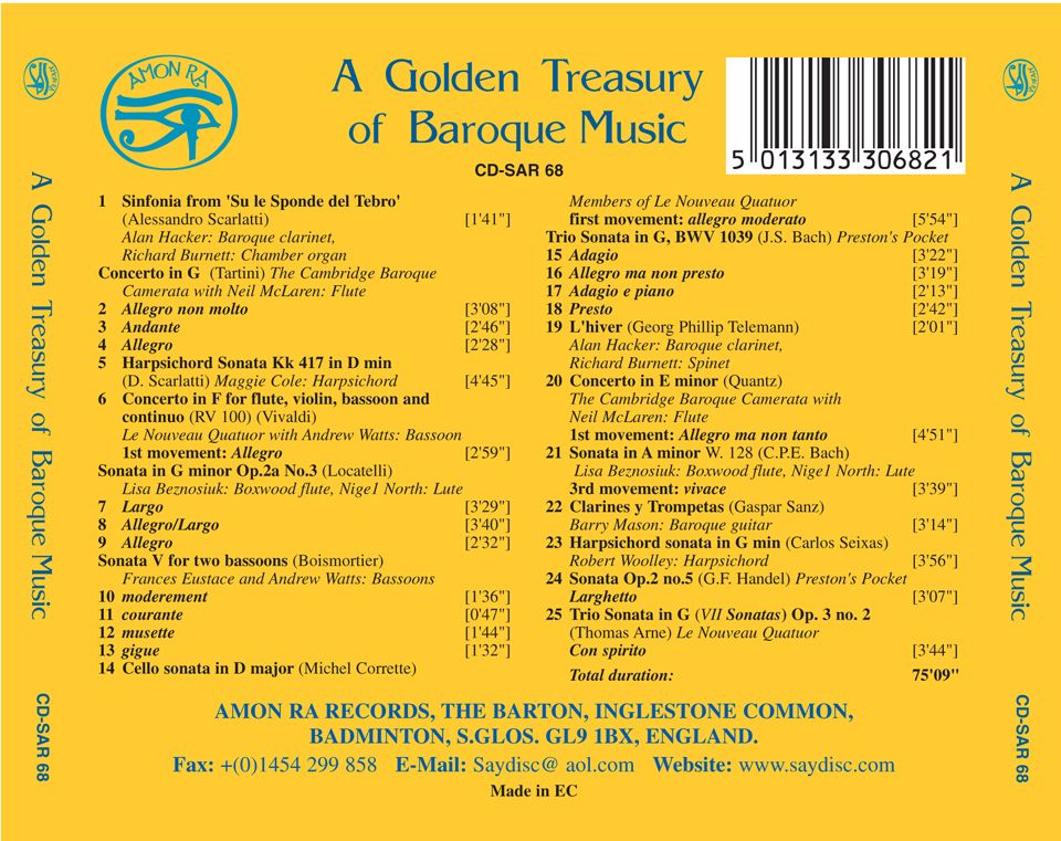 A Golden Treasury of Baroque Music: Various Artists