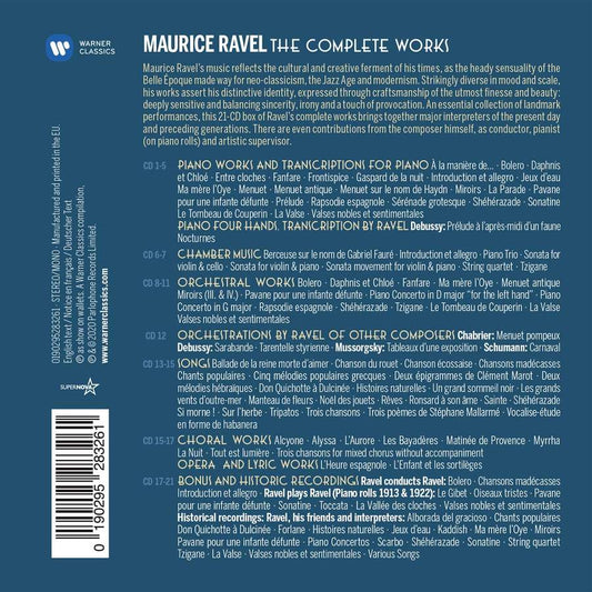 RAVEL: THE COMPLETE WORKS (21 CDS)