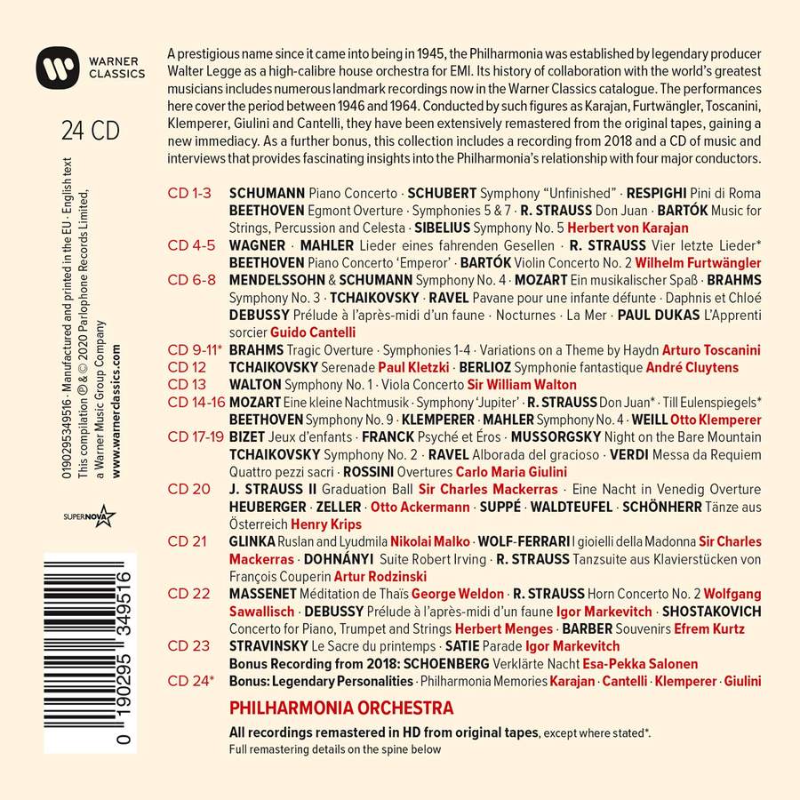 THE PHILHARMONIA - THE BIRTH OF A LEGEND (24 CDS)