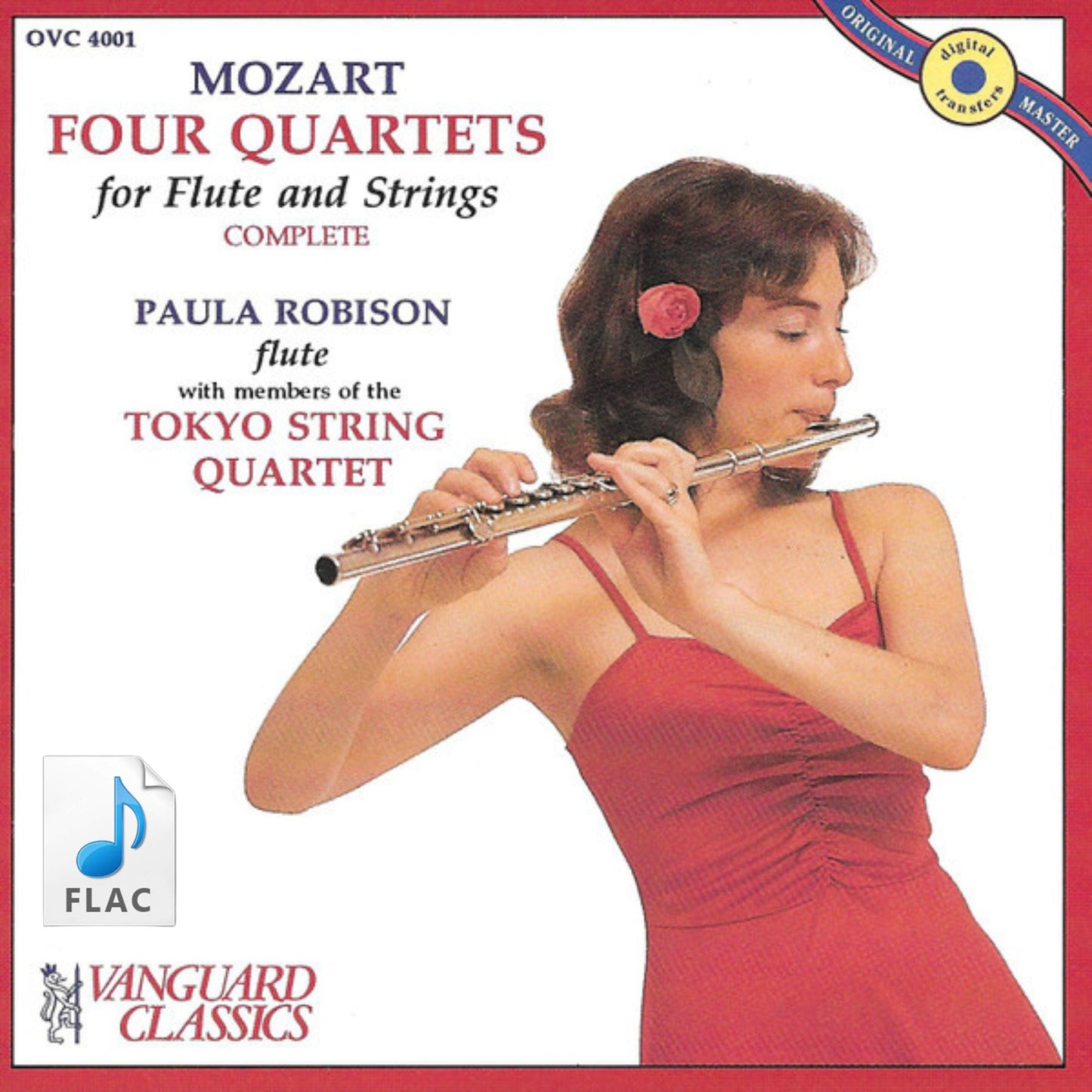 MOZART: Four Quartets for Flute and Strings - Paula Robison & Members of the Tokyo String Quartet (DIGITAL DOWNLOAD)
