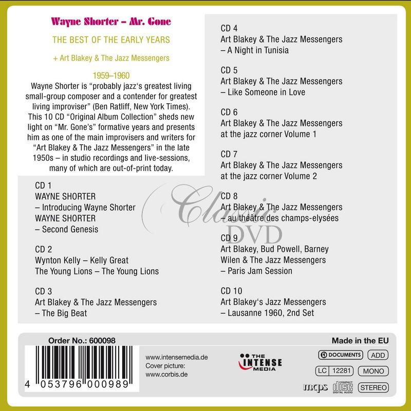 WAYNE SHORTER: MR. GONE - THE BEST OF THE EARLY YEARS with ART BLAKEY & THE JAZZ MESSENGERS (10 CDS)