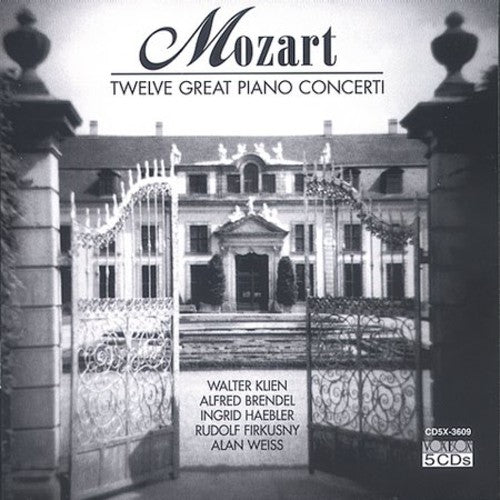 MOZART: 12 GREAT PIANO CONCERTI -  KLIEN, BRENDEL, VSO (5 CDS)