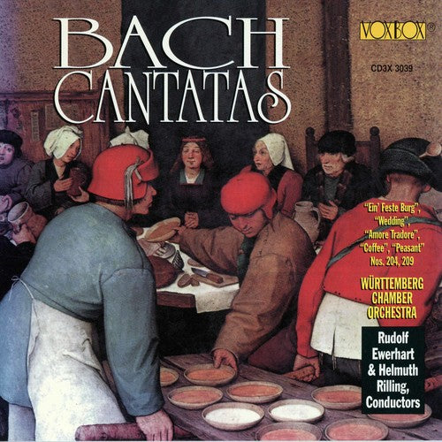 BACH: CANTATAS - WURTTEMBERG CHAMBER ORCHESTRA, HELMUT RILLING (3 CDS)