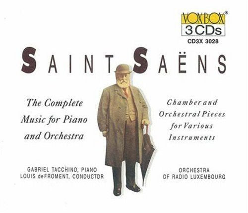 SAINT-SAENS: COMPLETE MUSIC FOR PIANO & ORCHESTRA, CHAMBER AND ORCHESTRAL PIECES FOR VARIOUS INSTRUMENTS -  TACCHINO, RICCI (3 CDS)