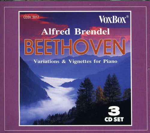 BEETHOVEN: SOLO PIANO MUSIC (VARIATIONS AND VIGNETTES FOR PIANO) - BRENDEL (3 CDS)