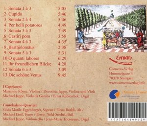 Capricornus, Samuel: TAFEL- UND TANZMUSIK - I Capricorni, Cantobaleno Quartett