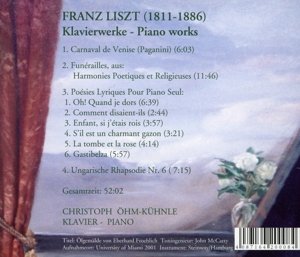 Liszt: Klavierwerke - Christoph Öhm Kühle