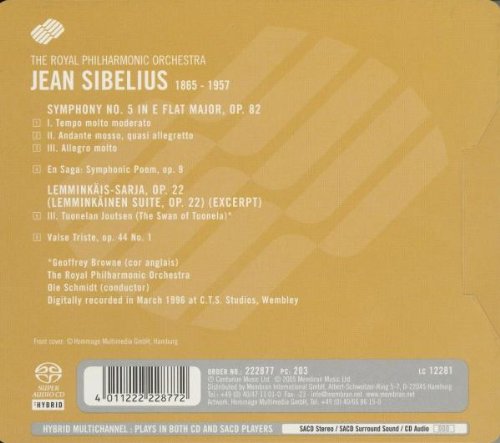 Sibelius: Symphony No. 5, En Saga, The Swan of Tuonela, Valse Trieste - Ole Schmidt, Royal Philharmonic Orchestra (Hybrid SACD)